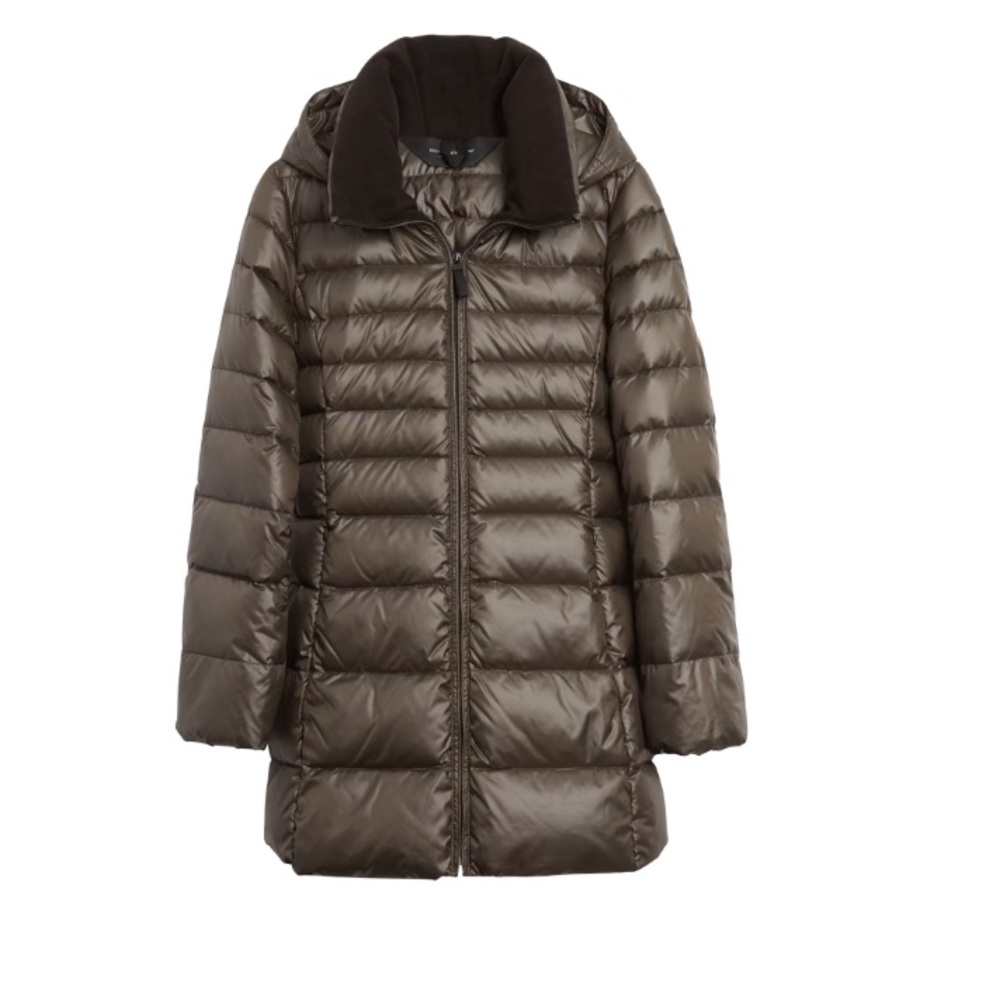 Marc New York Boras Fleece Lined Puffer Coat,quilted,green with removable hood